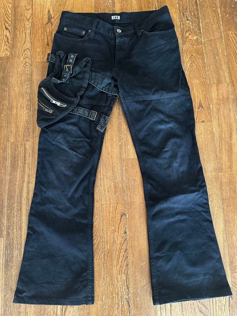 名作 LGB ルグランブルー ガンホルスターパンツ カーゴパンツ ブラック 30