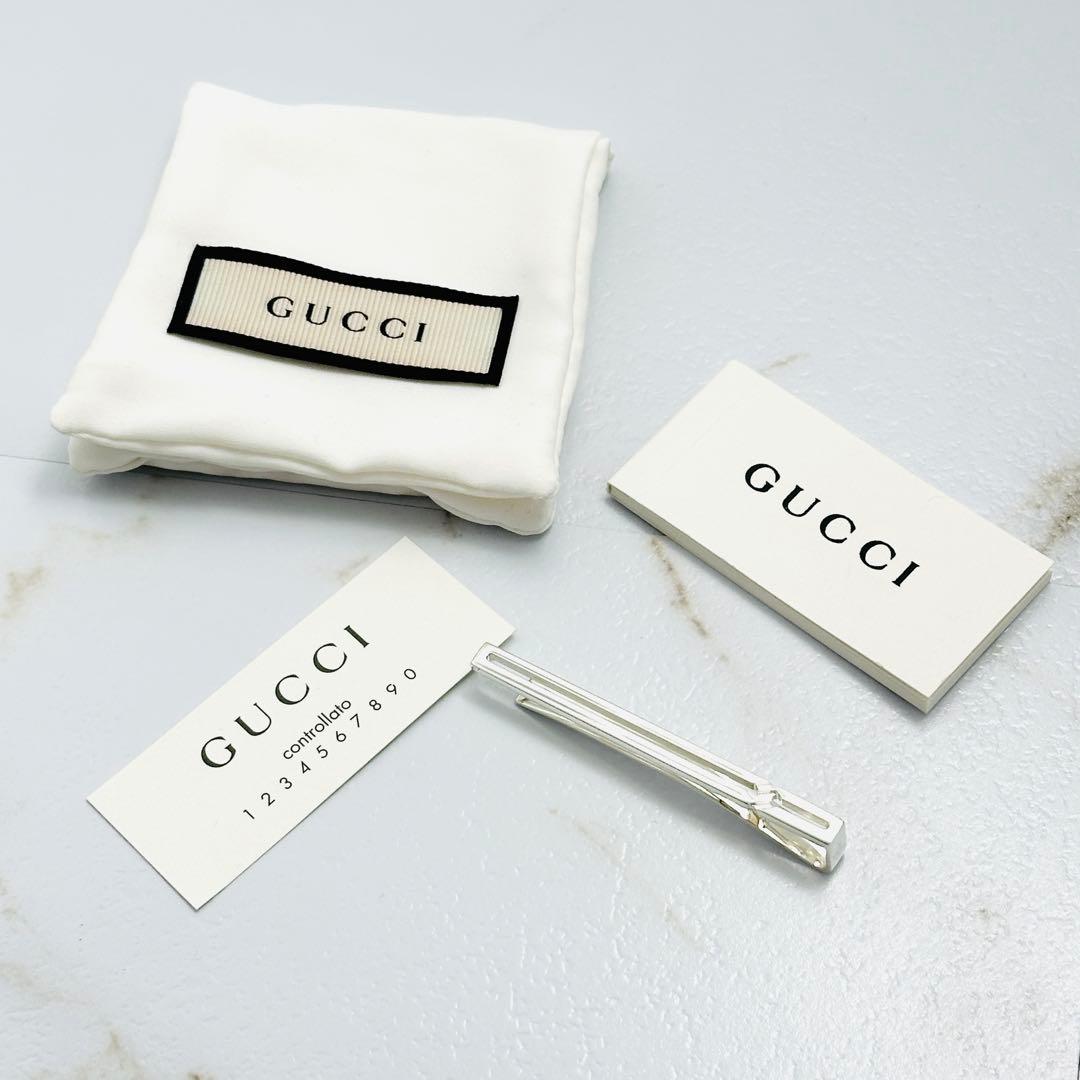 GUCCI　インフィニティ　ノット　シルバー　ネクタイピン　Ag925