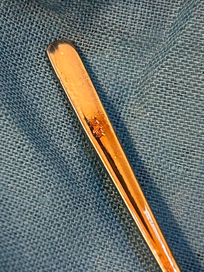 k*n様 尚美堂　銀食器　若葉　さじ付　未使用品