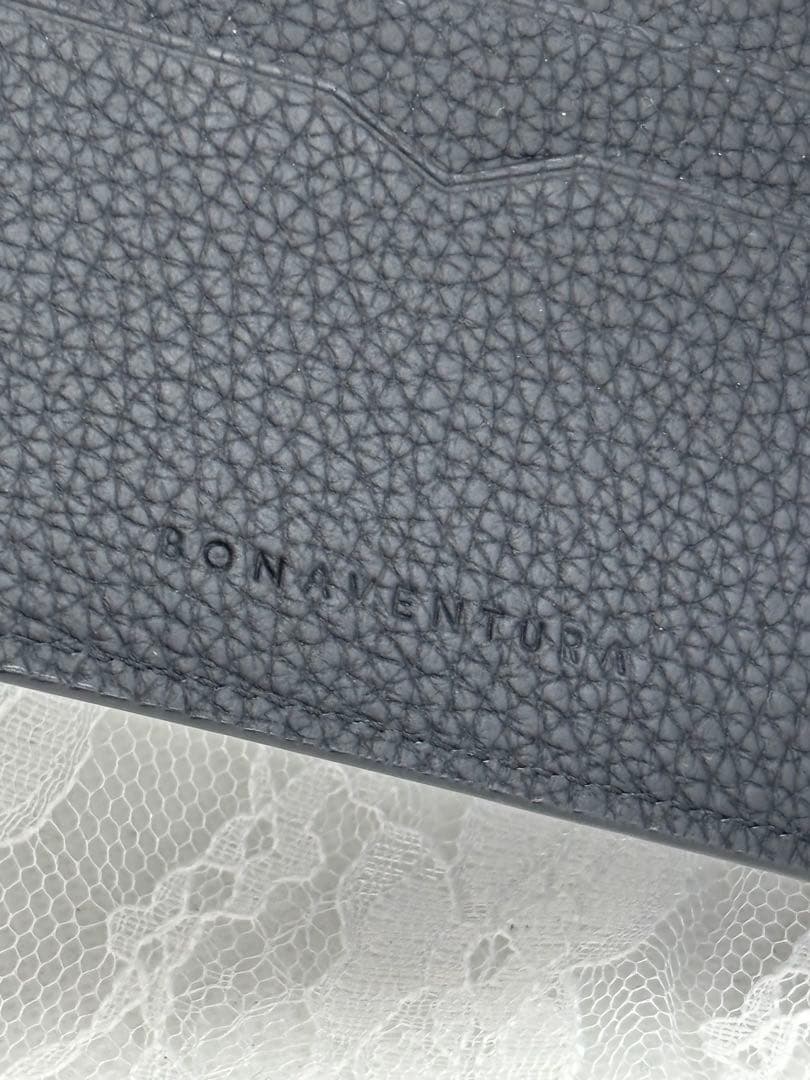 美品ボナベンチュラ ビルクリップケース付きシュリンクレザー　マネークリップ