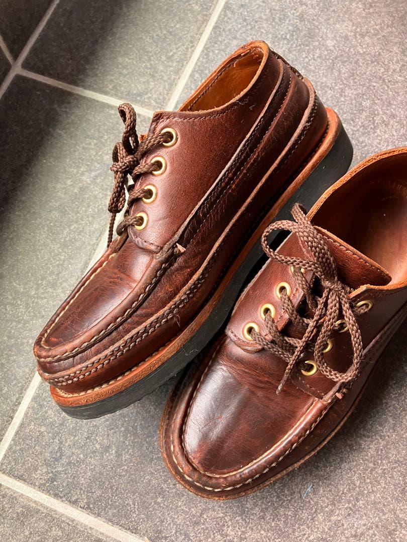 ラッセルモカシン　ブラウン　23.5〜24.0