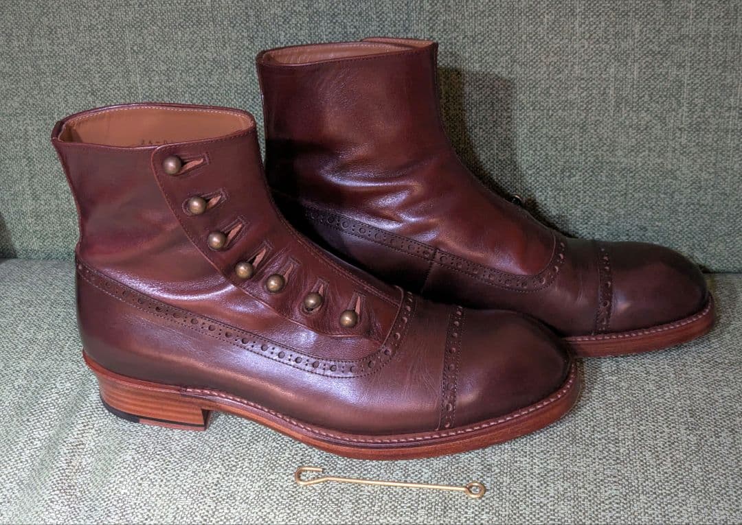靴 chausser ButtonBoots 40 25cm DBR