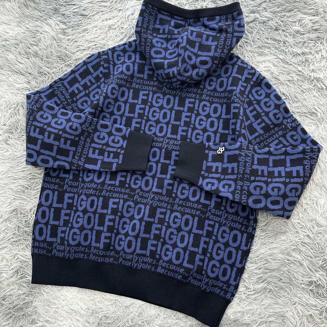 新品　パーリーゲイツ　パーカー　フーディ　プルオーバー　カシミヤ　サイズ6