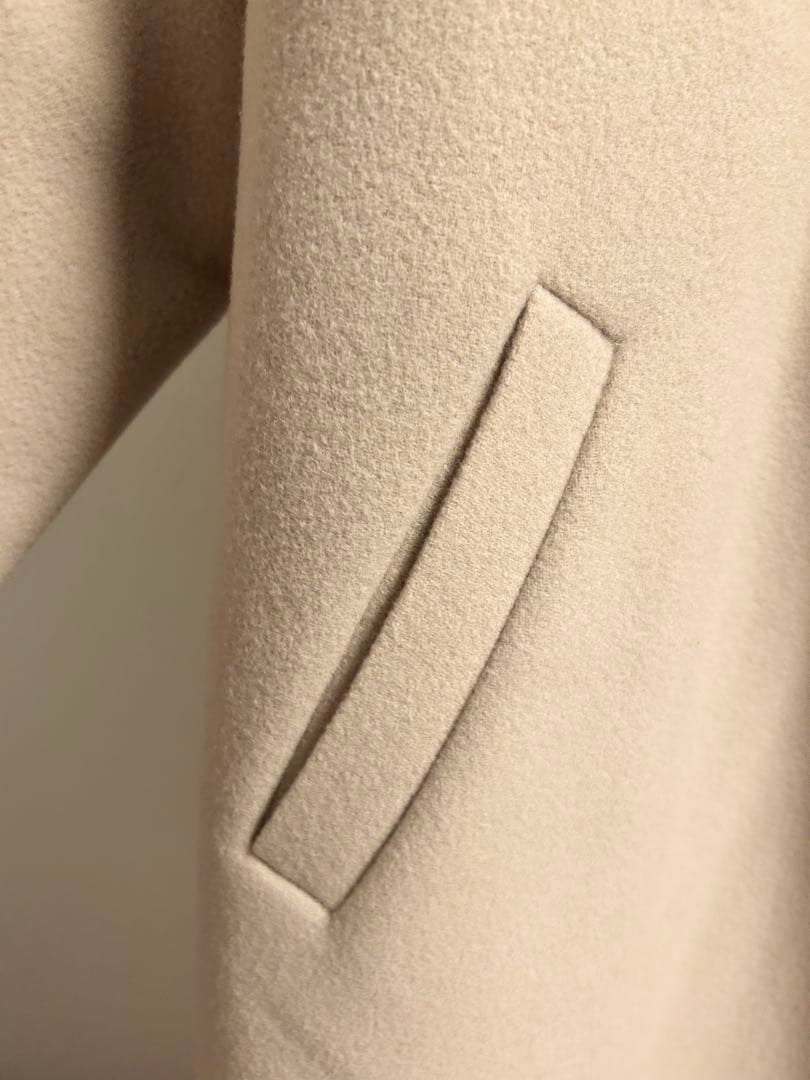 nano universe★PURE LAMBSリバーロングコートグレージュM