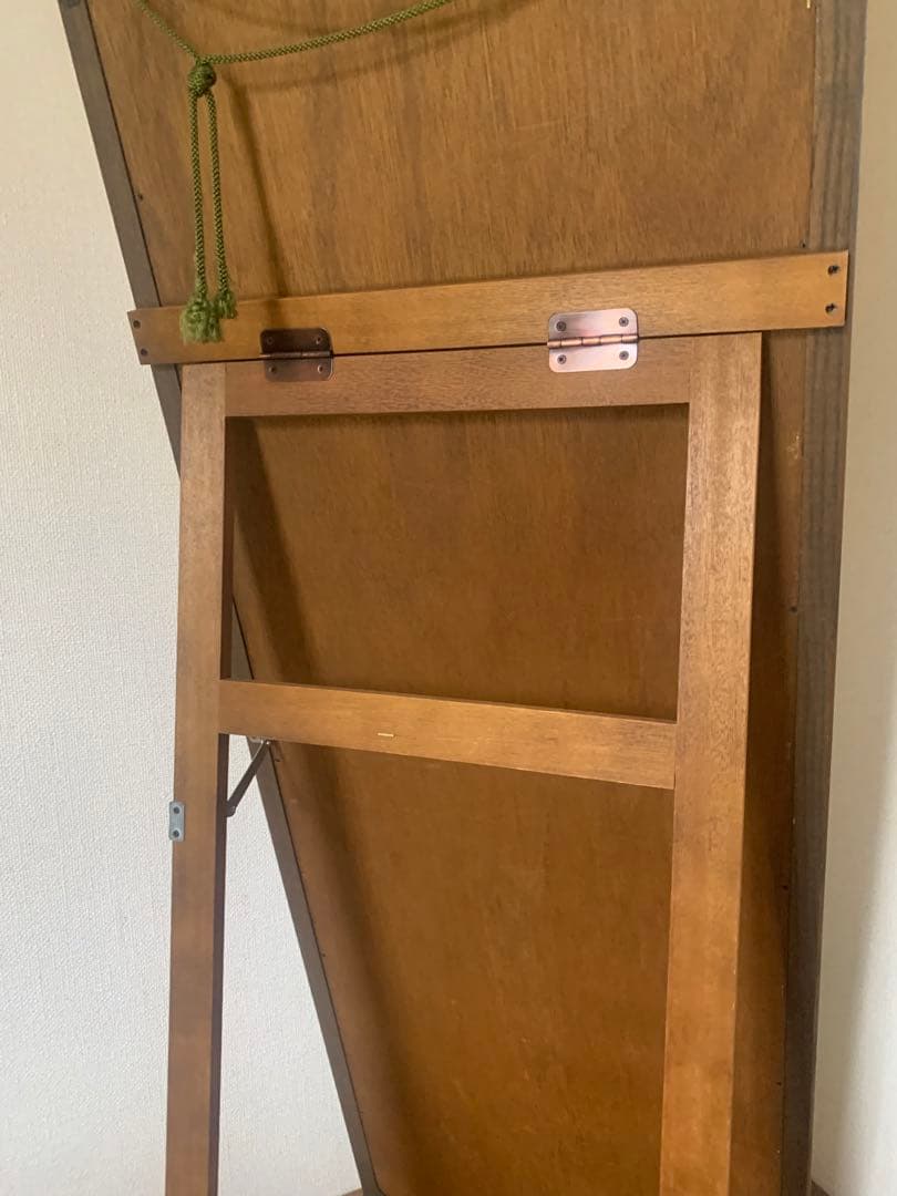 姿見鏡　アンティーク　鏡　ミラー　スタンド鏡　木製