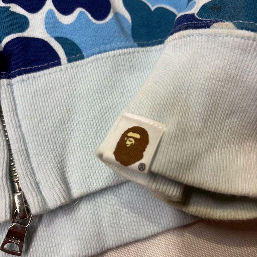 a bathing ape bape 総柄 パーカー ジップ