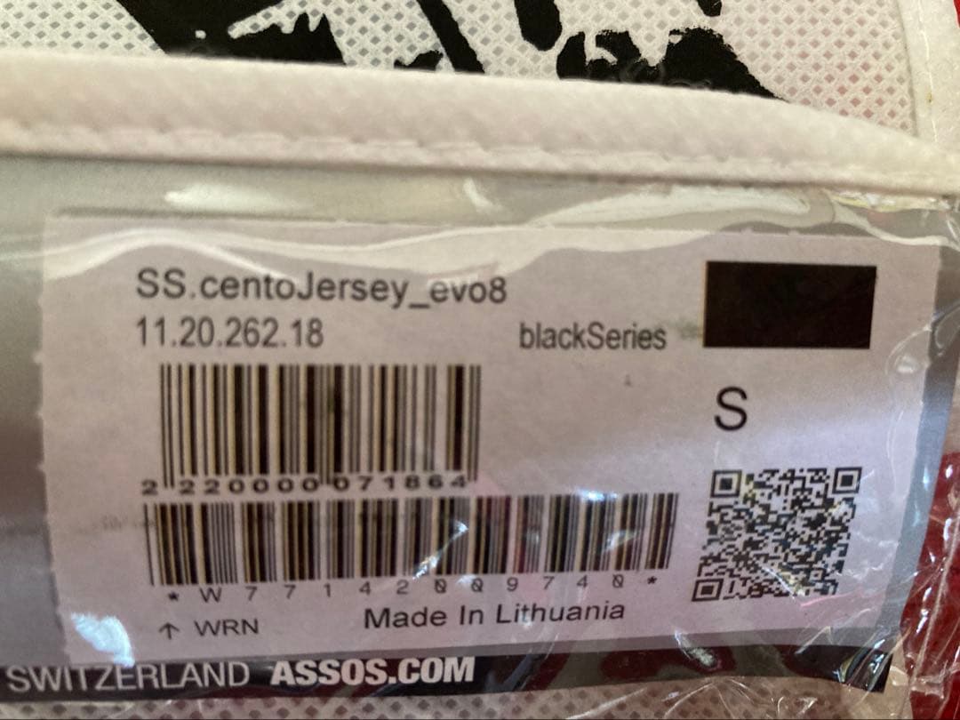 アソス assos SS.centojersey_EVO8 黒　Sサイズ