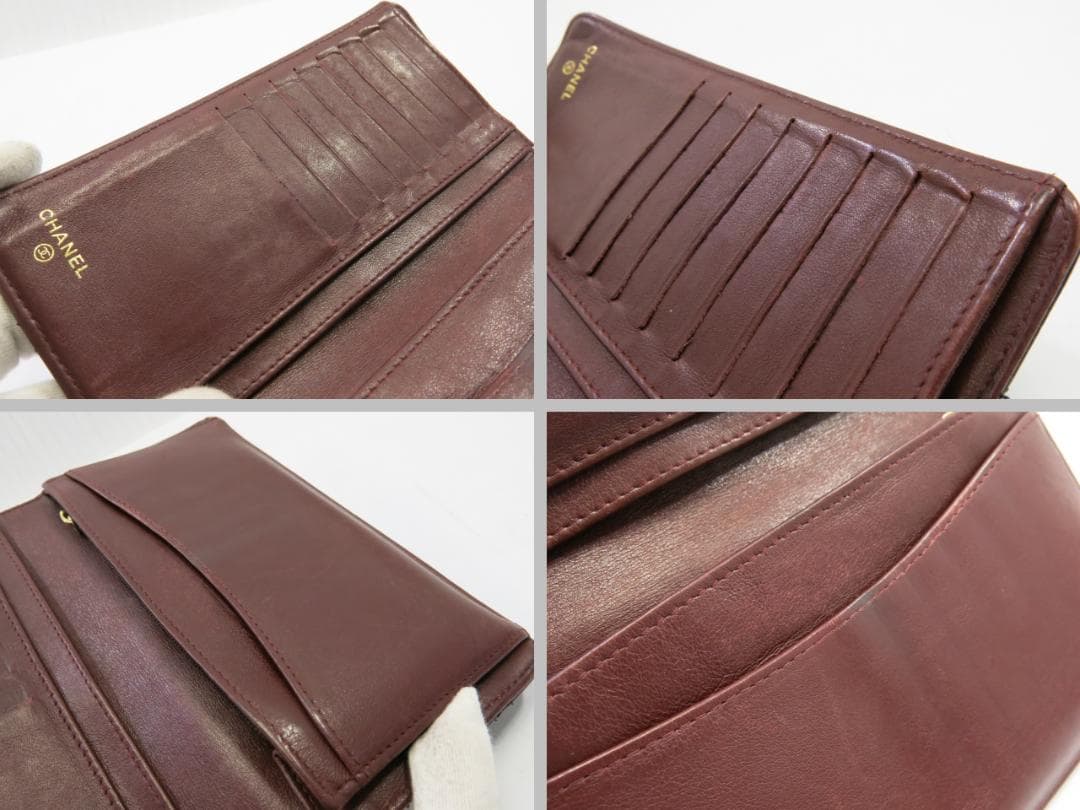 シャネル　キャビアスキン　長財布　　黒　（ファスナープルなし）　18710603