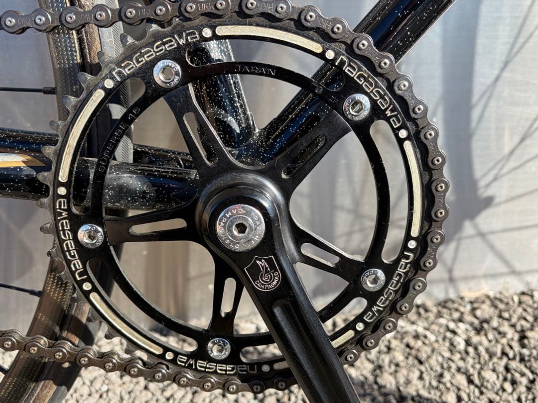 nagasawa ピスト　カンパニョーロ　ブラックラメ　競輪　ナガサワ