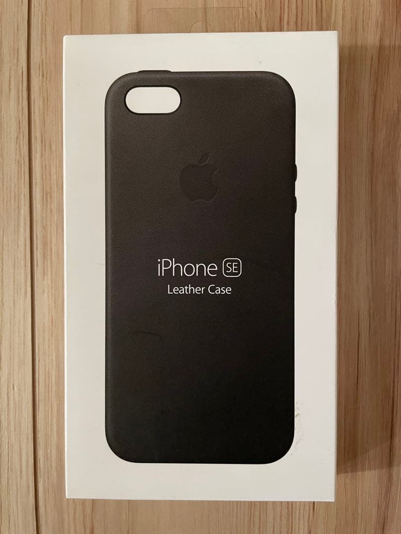 iPhone SE レザーケース ブラック