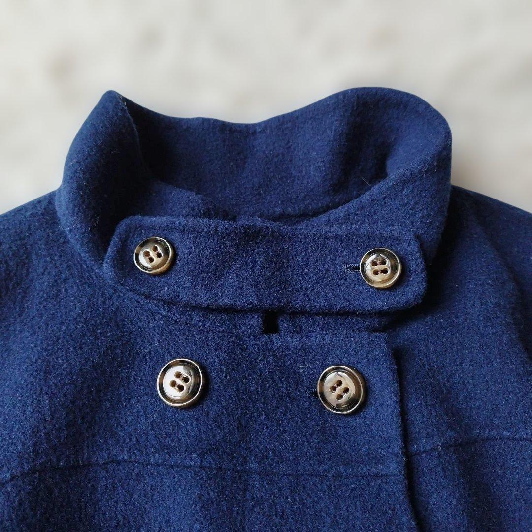 美品✨マックスマーラ クチートアマーノ ケープコート ブルー S位