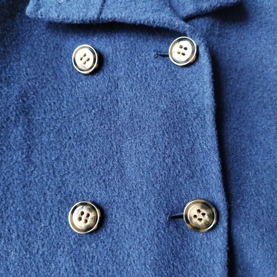 美品✨マックスマーラ クチートアマーノ ケープコート ブルー S位