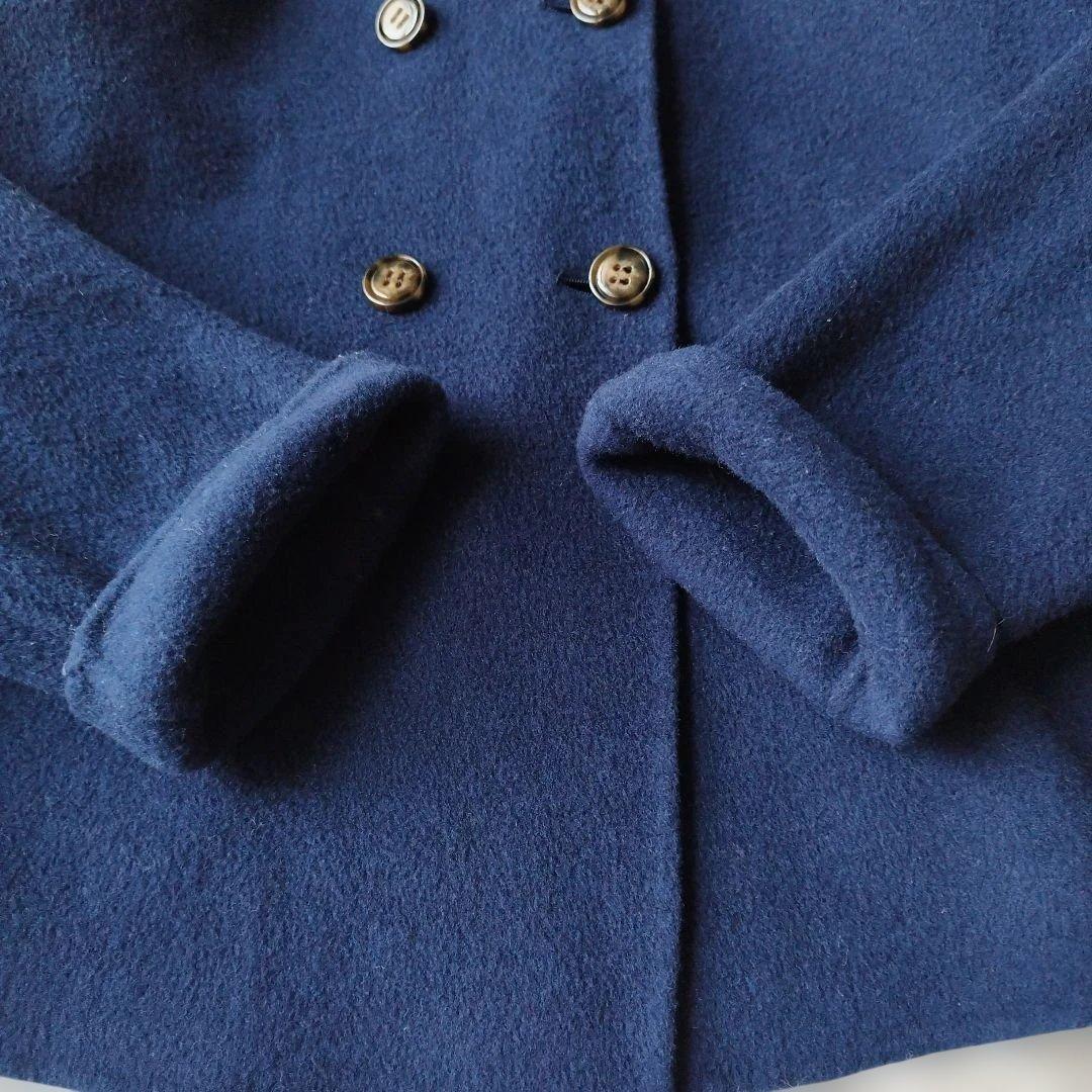 美品✨マックスマーラ クチートアマーノ ケープコート ブルー S位