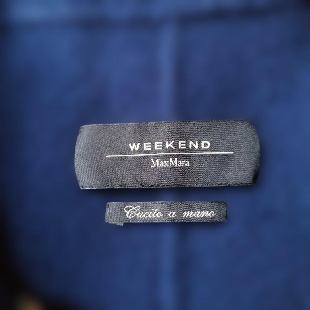 美品✨マックスマーラ クチートアマーノ ケープコート ブルー S位