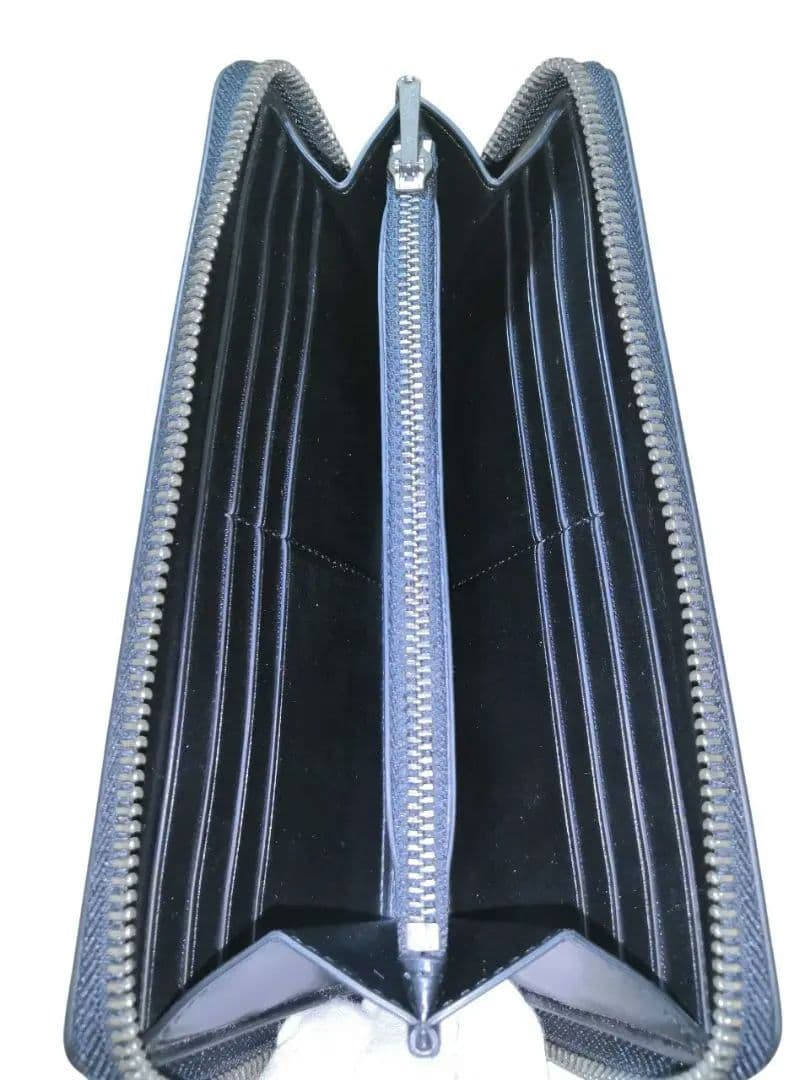 【新品未使用】 COACH 本革ラウンドファスナー長財布 黒