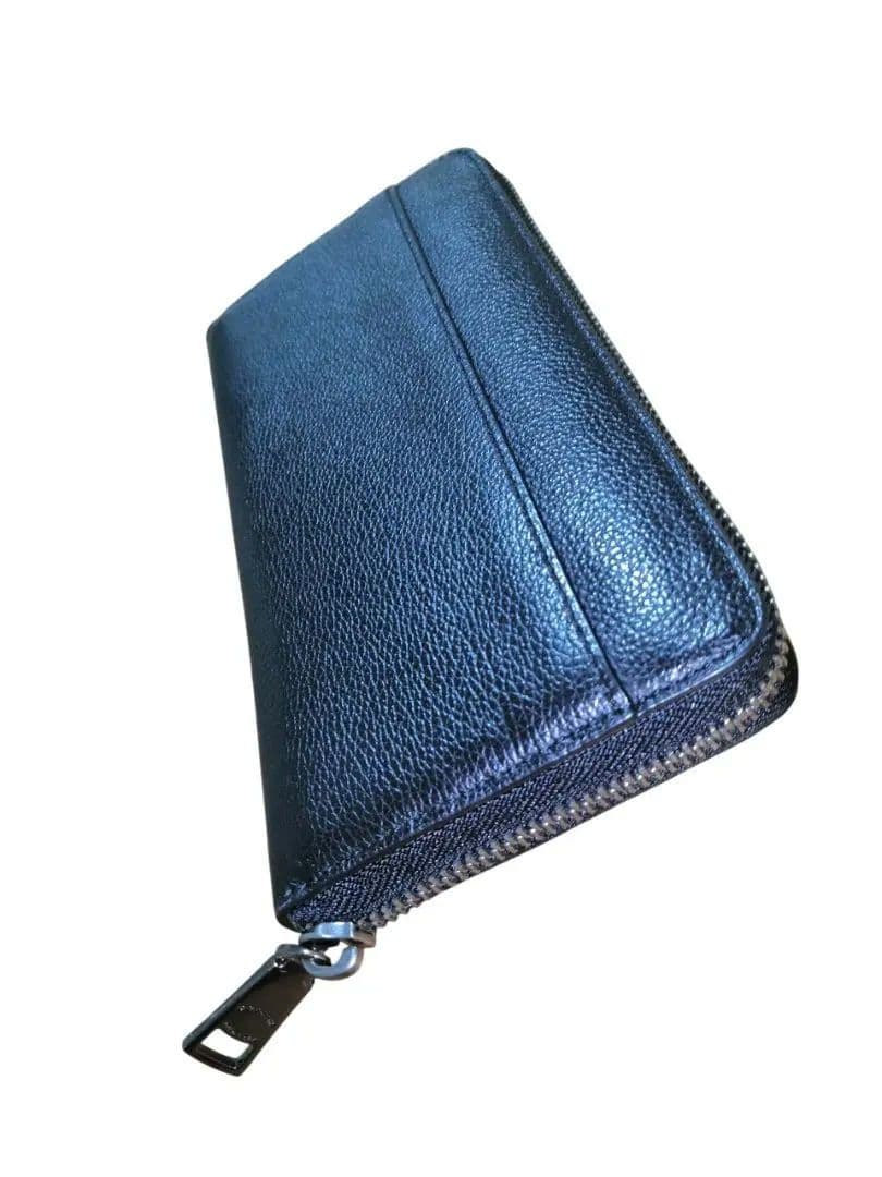 【新品未使用】 COACH 本革ラウンドファスナー長財布 黒