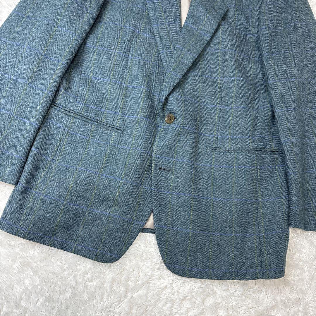 【アルパカ混合】　クリスチャンディオール　テーラードジャケット　L