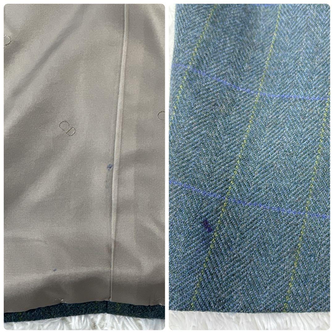 【アルパカ混合】　クリスチャンディオール　テーラードジャケット　L