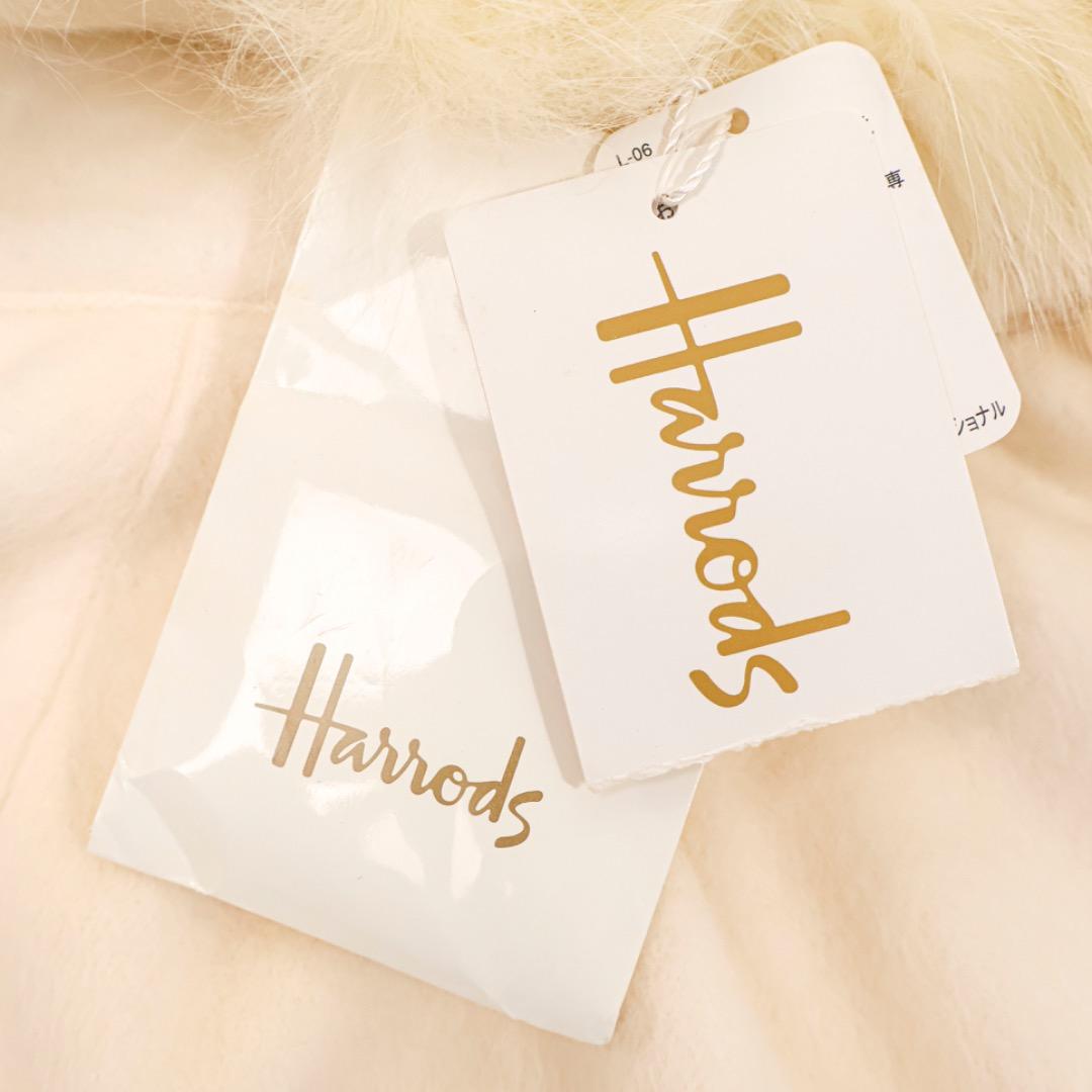 H3068-76◾️ハロッズ　アンゴラ　フォックスファー　ポンチョ