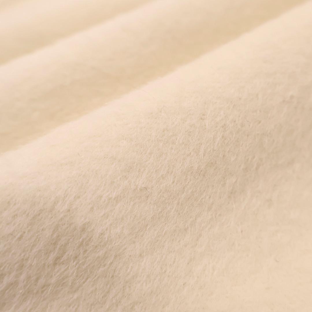 H3068-76◾️ハロッズ　アンゴラ　フォックスファー　ポンチョ