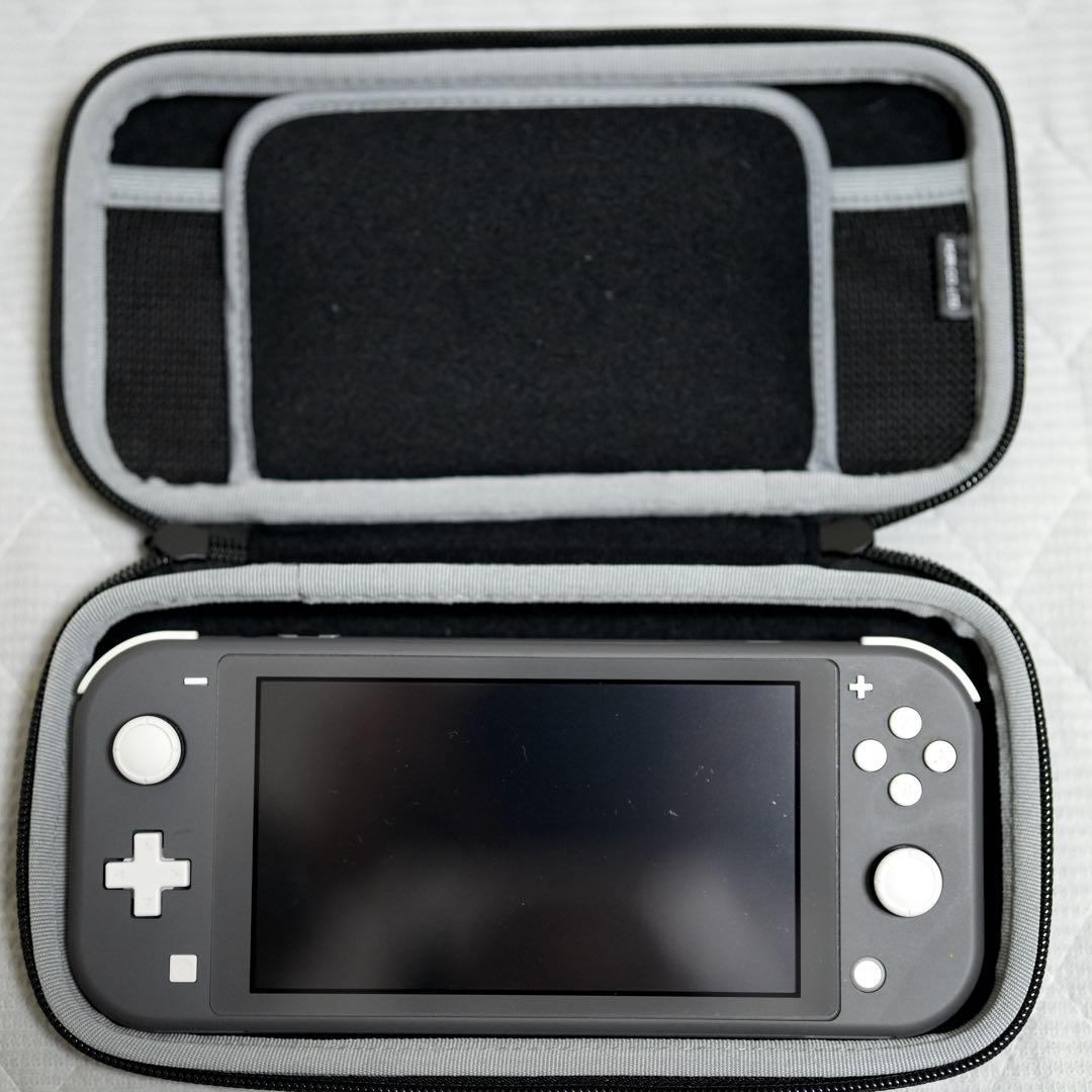 Nintendo Switch Lite グレー タフケース・SDカード付き