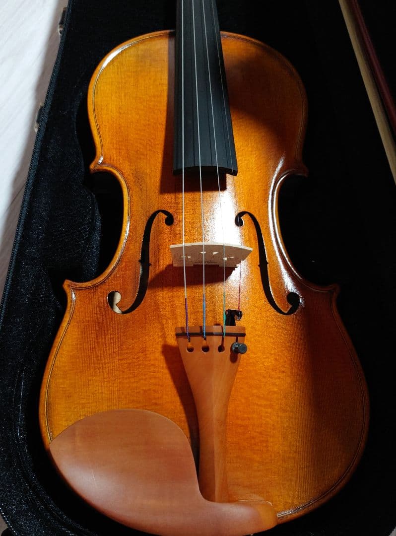 ニコロサンティNSN50S バイオリン　4/4 美品　弓、ケース、松脂、肩当付