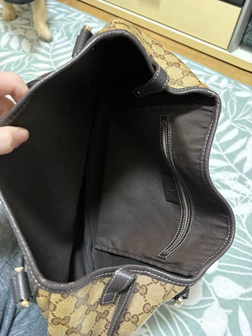 Gucci ブラウンレザー ショルダーバッグ