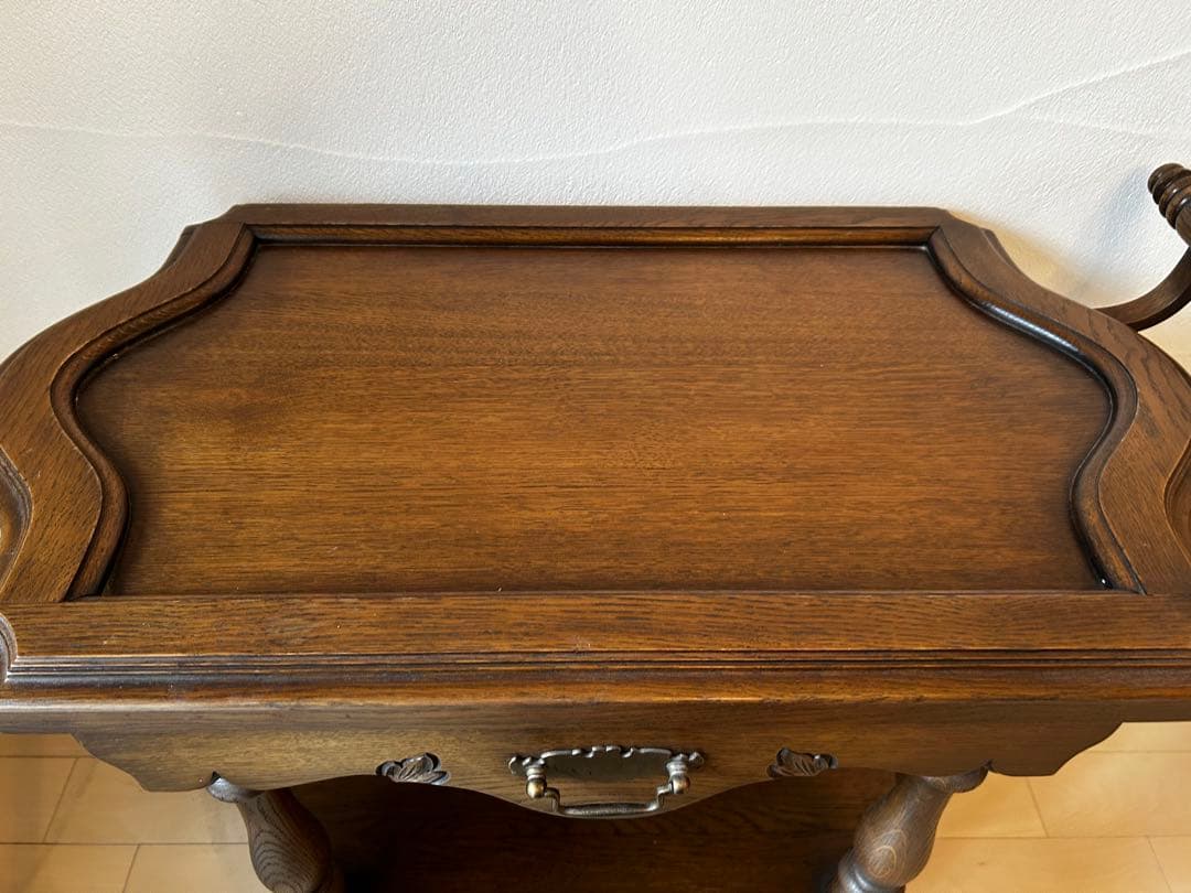 東海家具 ウィンザー ワゴン テーブル アンティーク　引き出し付き