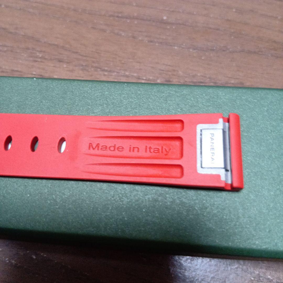 PANERAI 　純正ラバーベルト　ストラップカウッチュー ロッソ　未使用