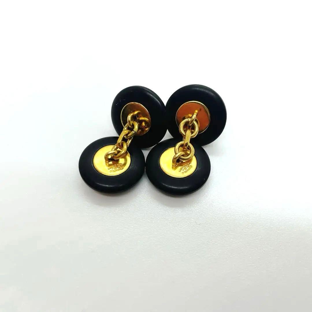 CHANEL カフス ブラック アイボリー ココマーク ロゴ