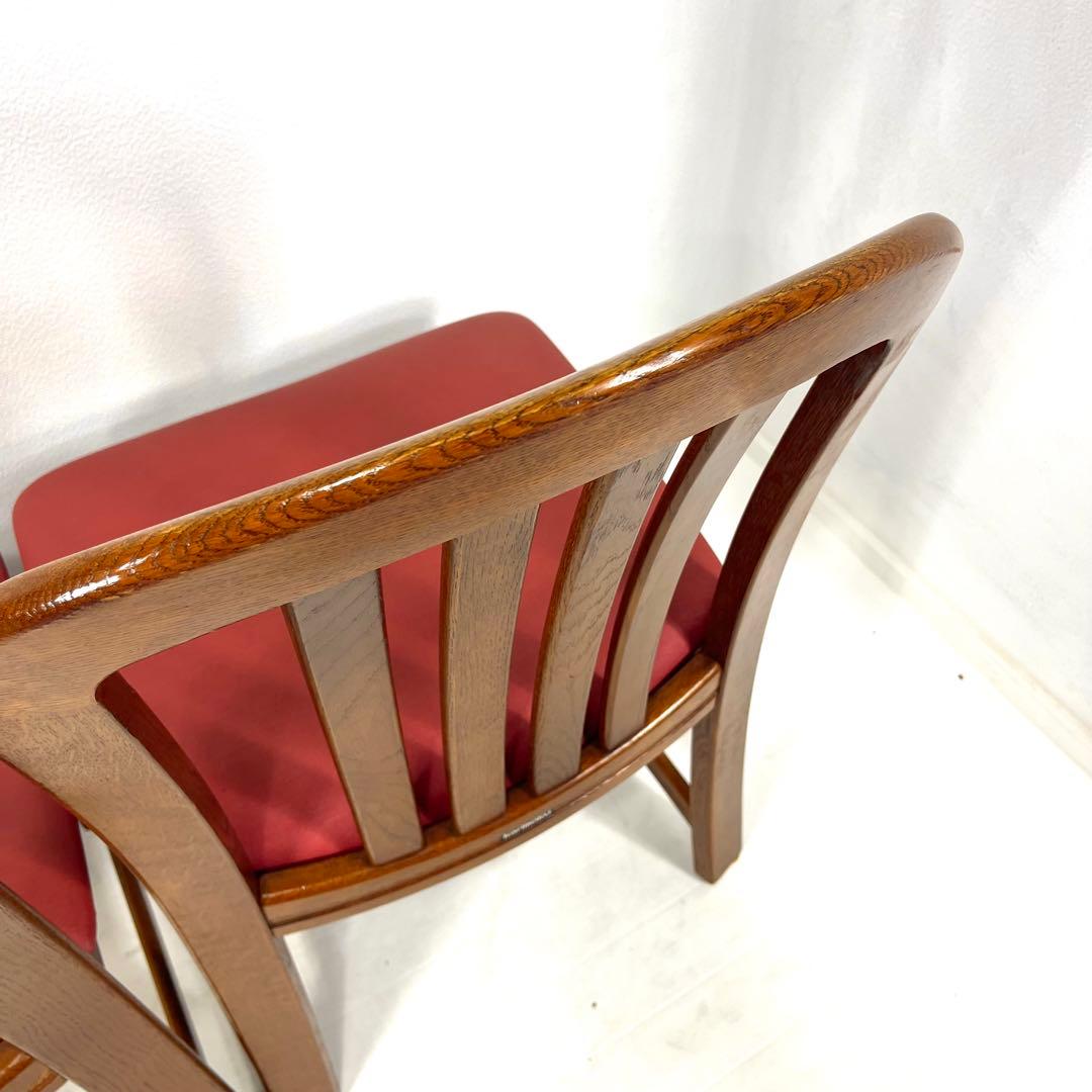 【送料無料】カリモク ダイニングチェア レザー張り　2脚セットA