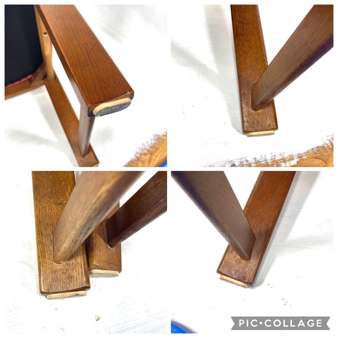 【送料無料】カリモク ダイニングチェア レザー張り　2脚セットA