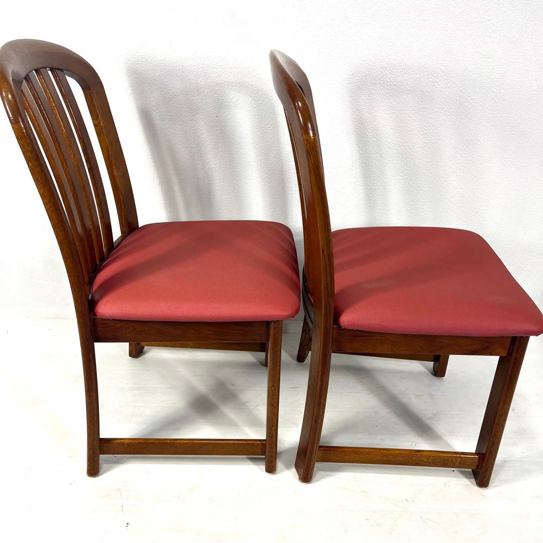 【送料無料】カリモク ダイニングチェア レザー張り　2脚セットA