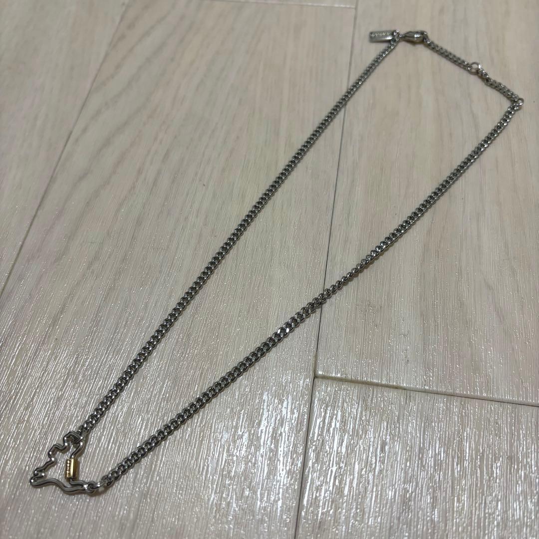 COACH レキシー ロゴ カラビナ 恐竜 ネックレス ペンダント ジルコニア