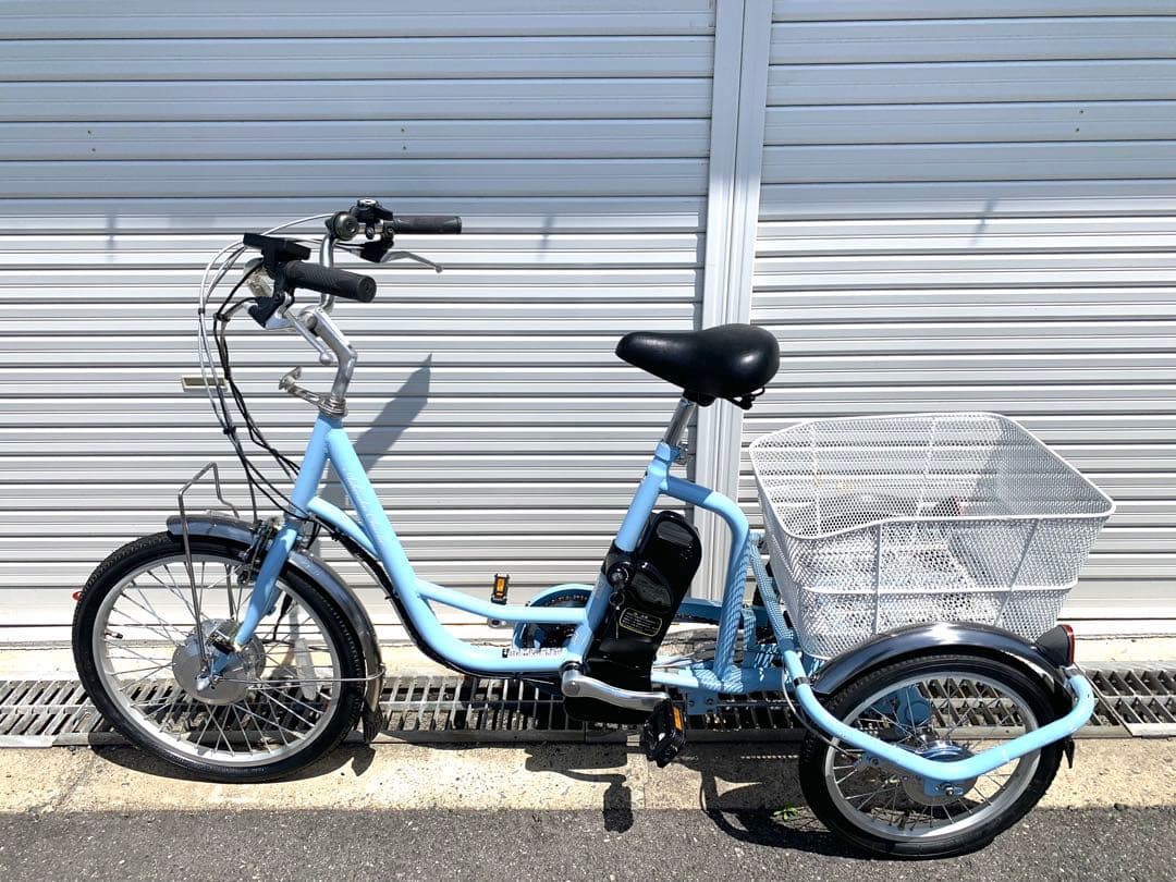 送料無料 電動アシスト三輪自転車 24V10Ah 20-16インチ 動作確認済