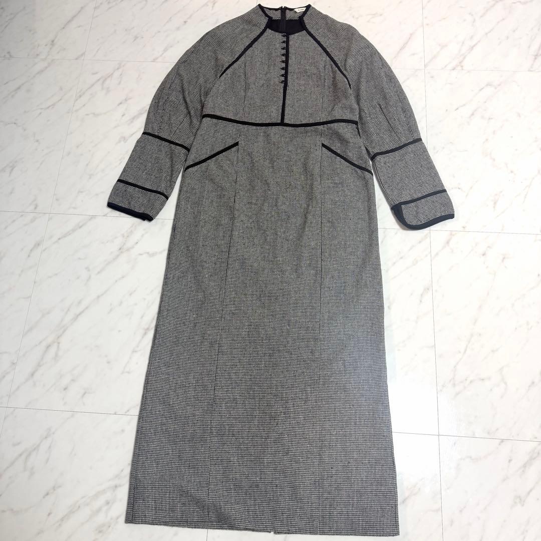 完売品✨️クラネ HOUNDSTOOTH PIPING ONE PIECE ロング