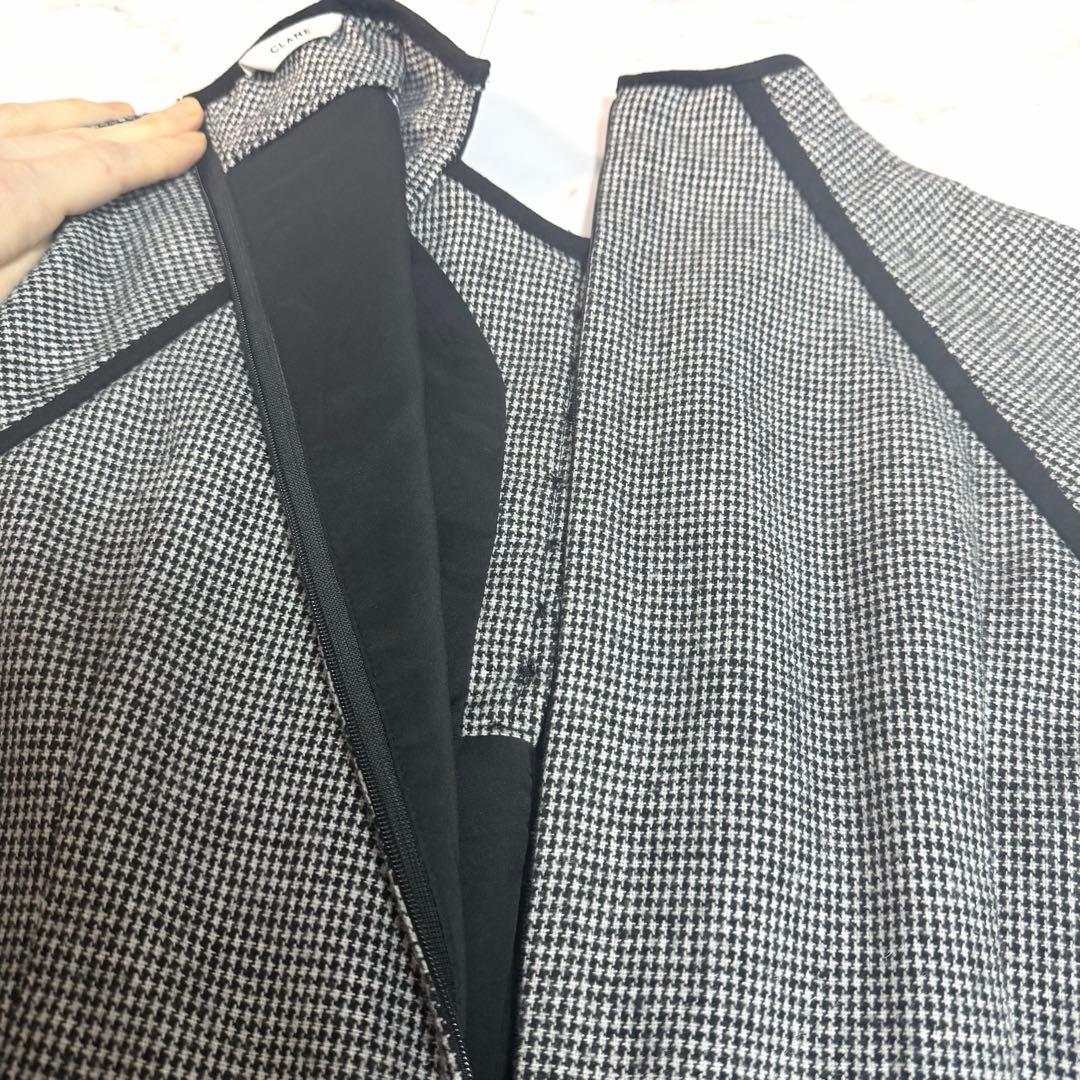 完売品✨️クラネ HOUNDSTOOTH PIPING ONE PIECE ロング