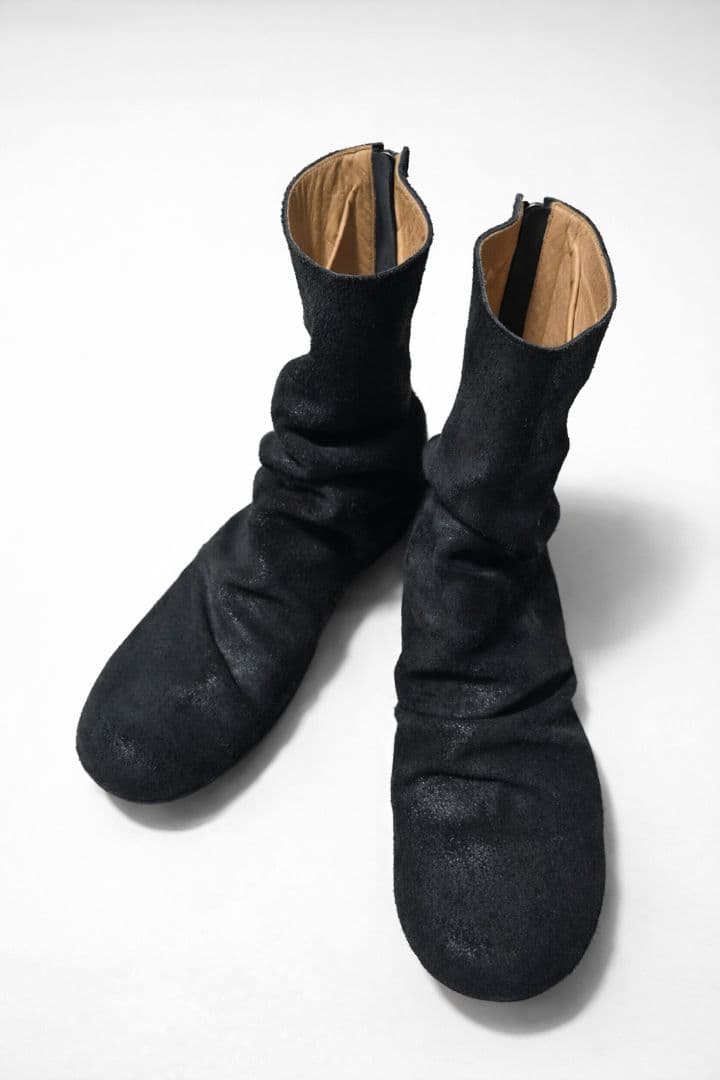 The Viridi-anne バックジップドレープインヒールブーツ 3