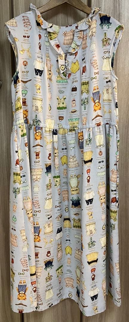 yukiemon ノースリーブ ワンピース M テキスタイル 着せ替え