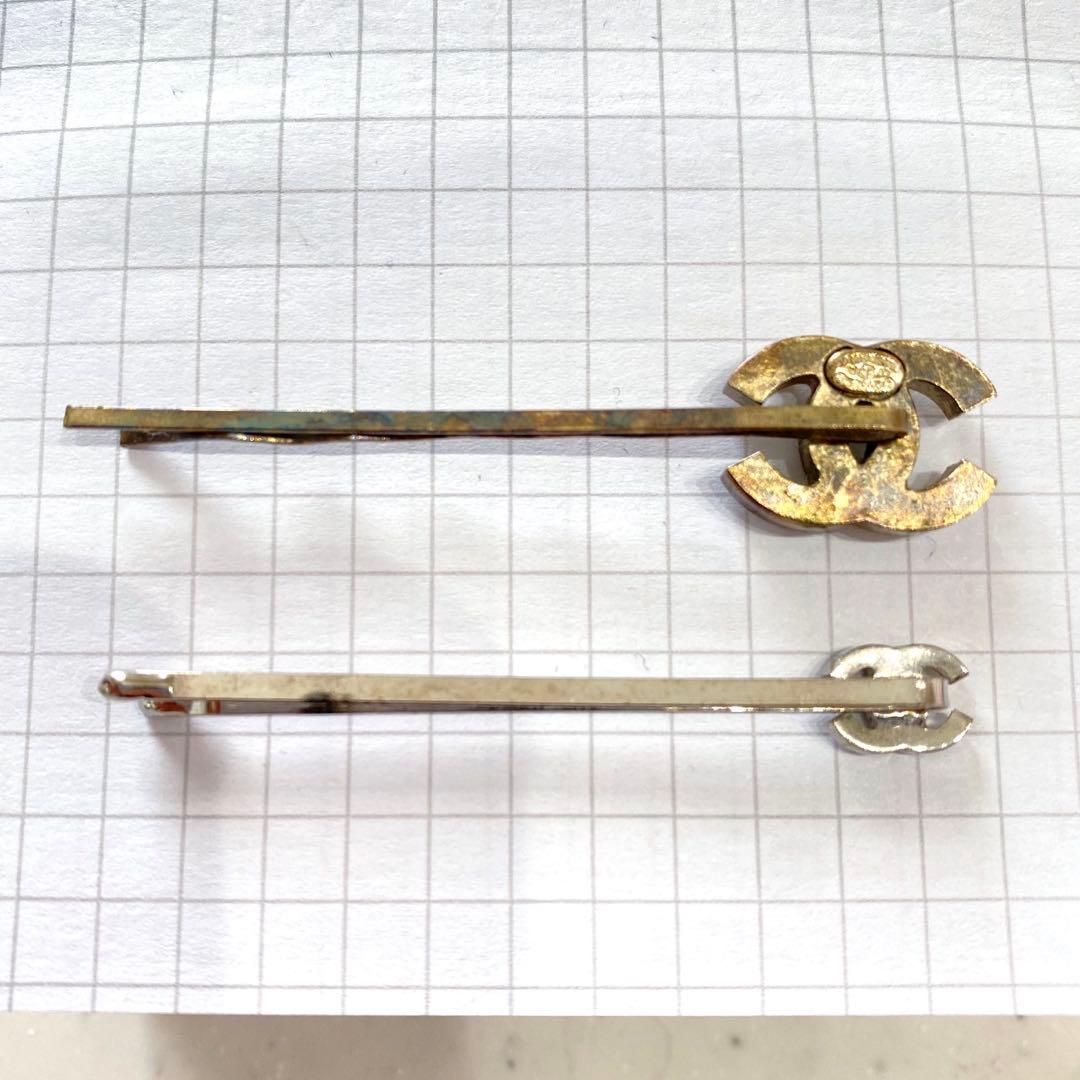CHANEL ヘアピン　ココマーク　ヴィンテージ　ヘアアクセサリー