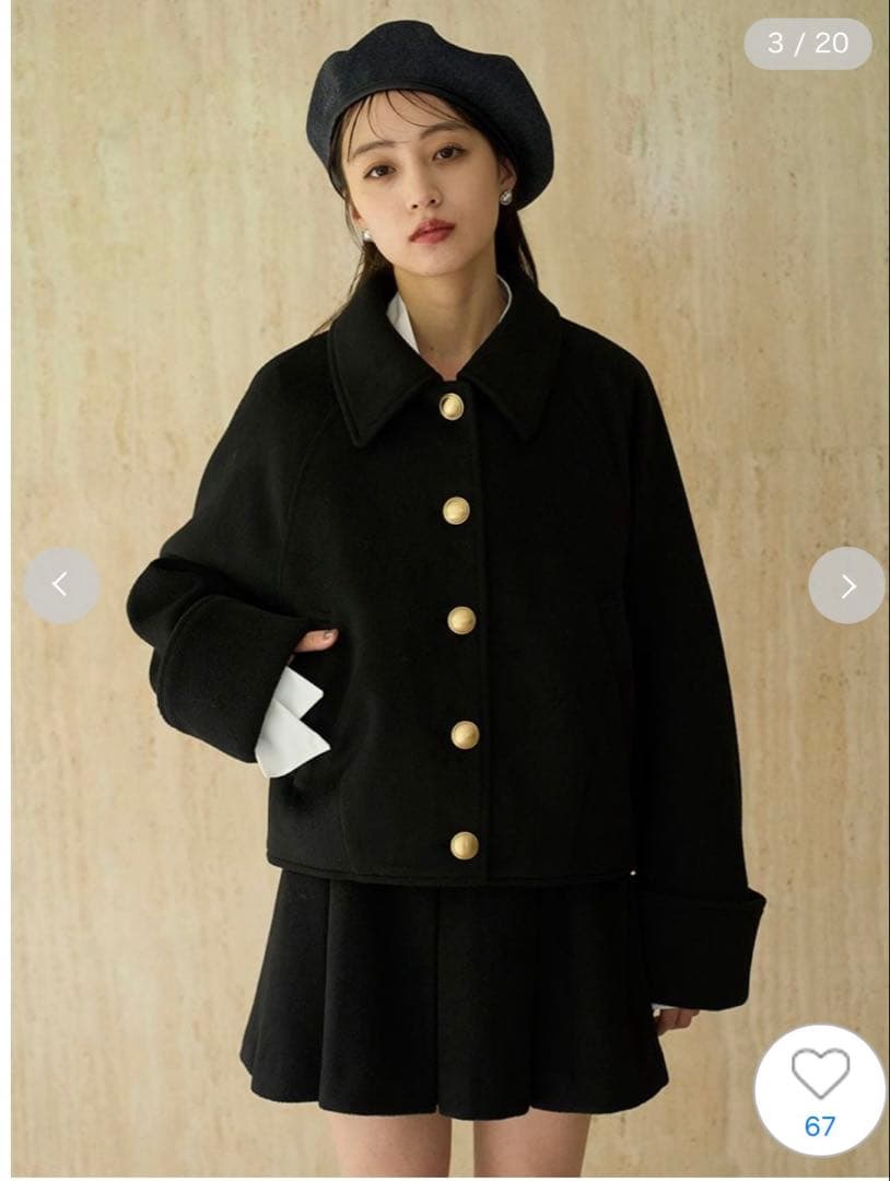 SNIDEL ステンカラーメタルボタンジャケット