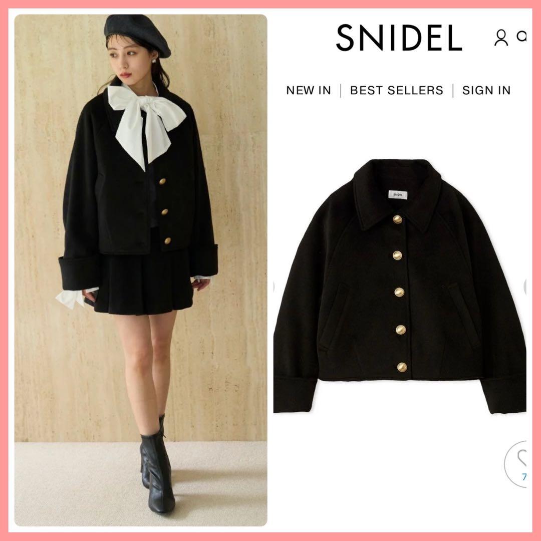 SNIDEL ステンカラーメタルボタンジャケット