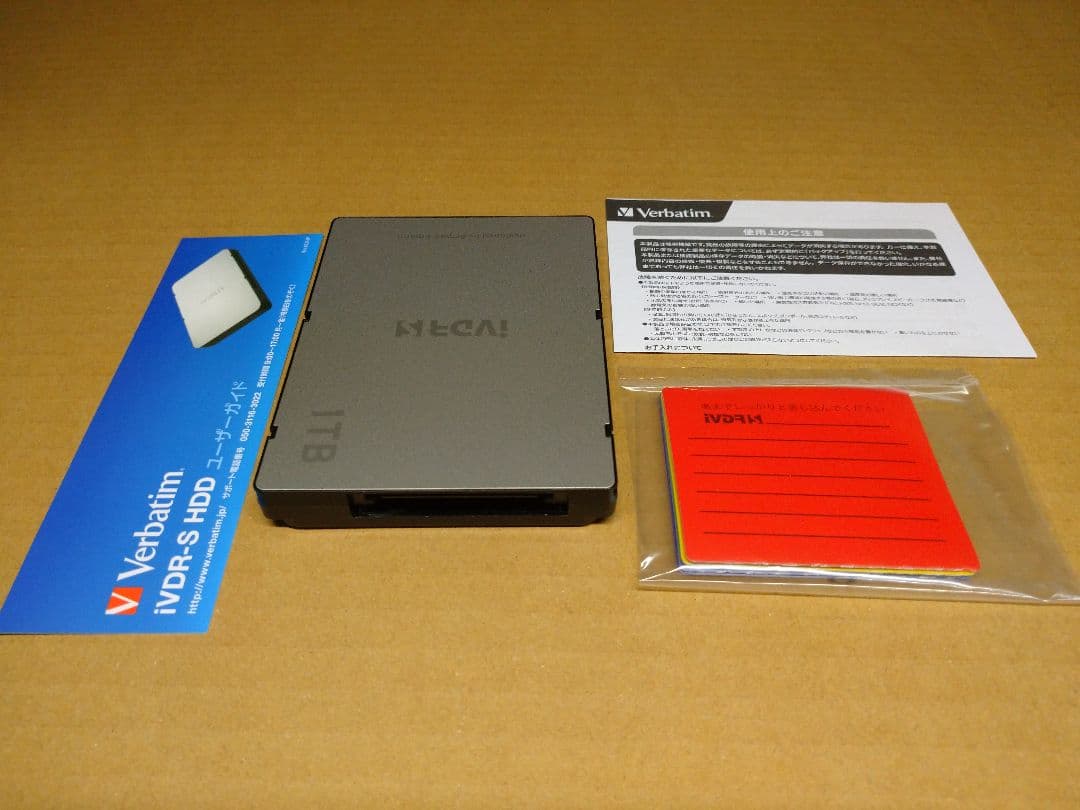 へ*た様 【中古・最終】iVDR-S HDD 1TB Verbatim 3678