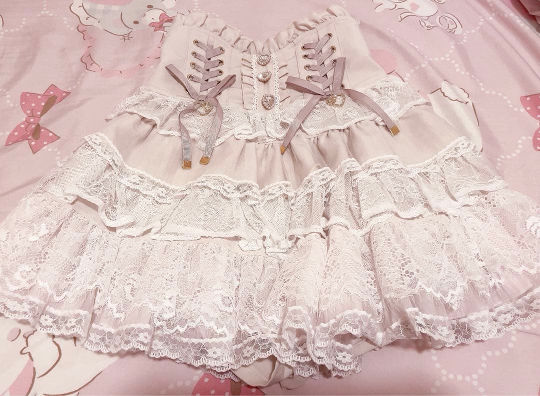 LIZLISA リズリサ ティアードフリルスカパン 地雷系 量産型