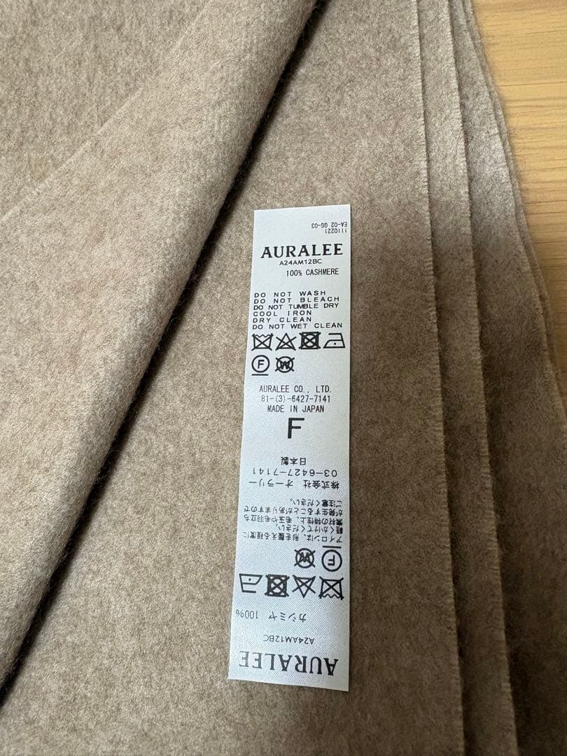 小物 AURALEE BABY CASHMERE LONG STOLE