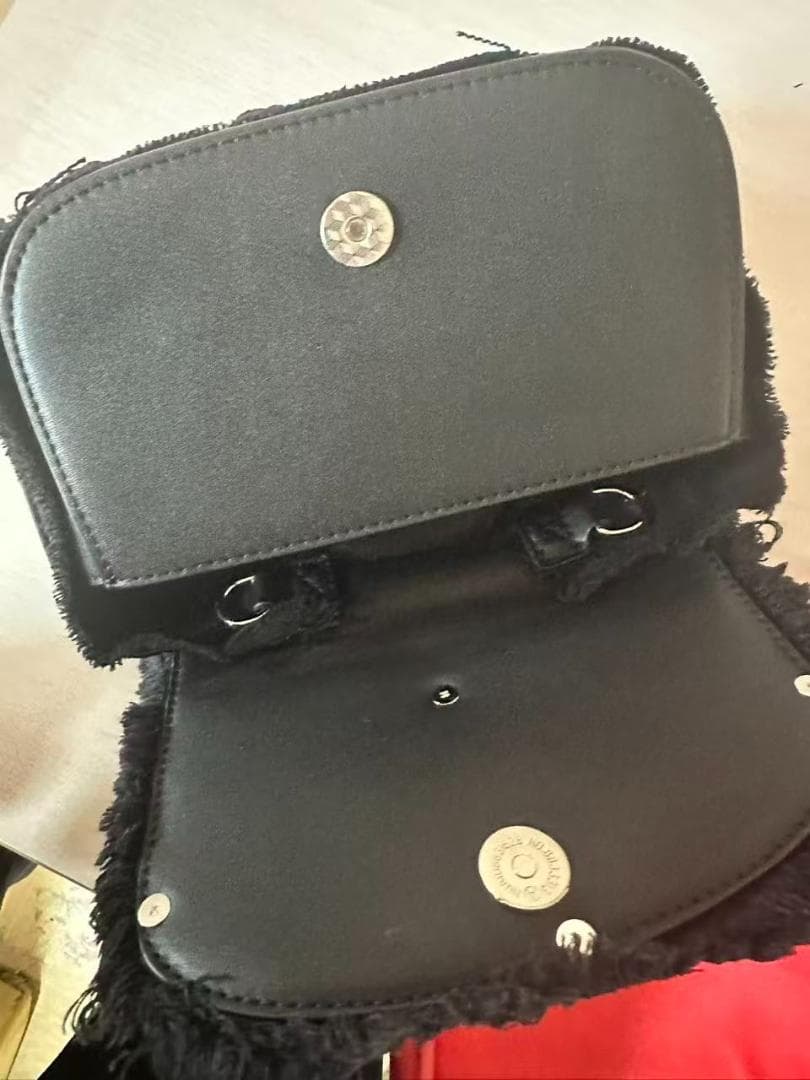 DIESEL ブラック クラッチバッグ ストーン装飾20*7*13cm