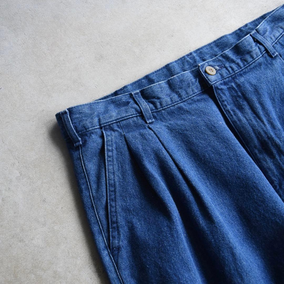 90s BRITTANIA ツータック デニムスラックス ドッカーズ同型モデル