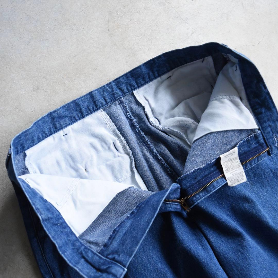 90s BRITTANIA ツータック デニムスラックス ドッカーズ同型モデル