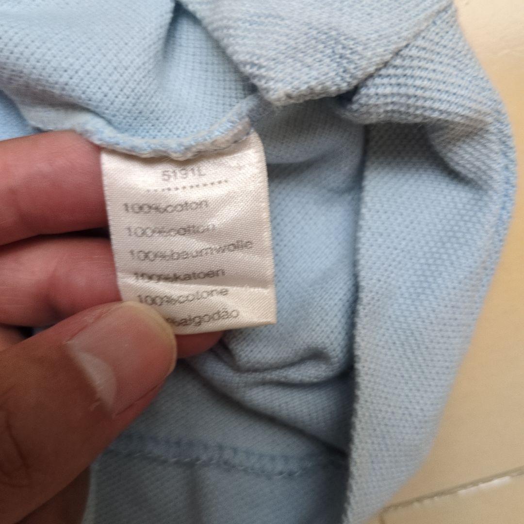 Lacosteポロシャツ サイズ4 ライトブルー　MADEinFrance