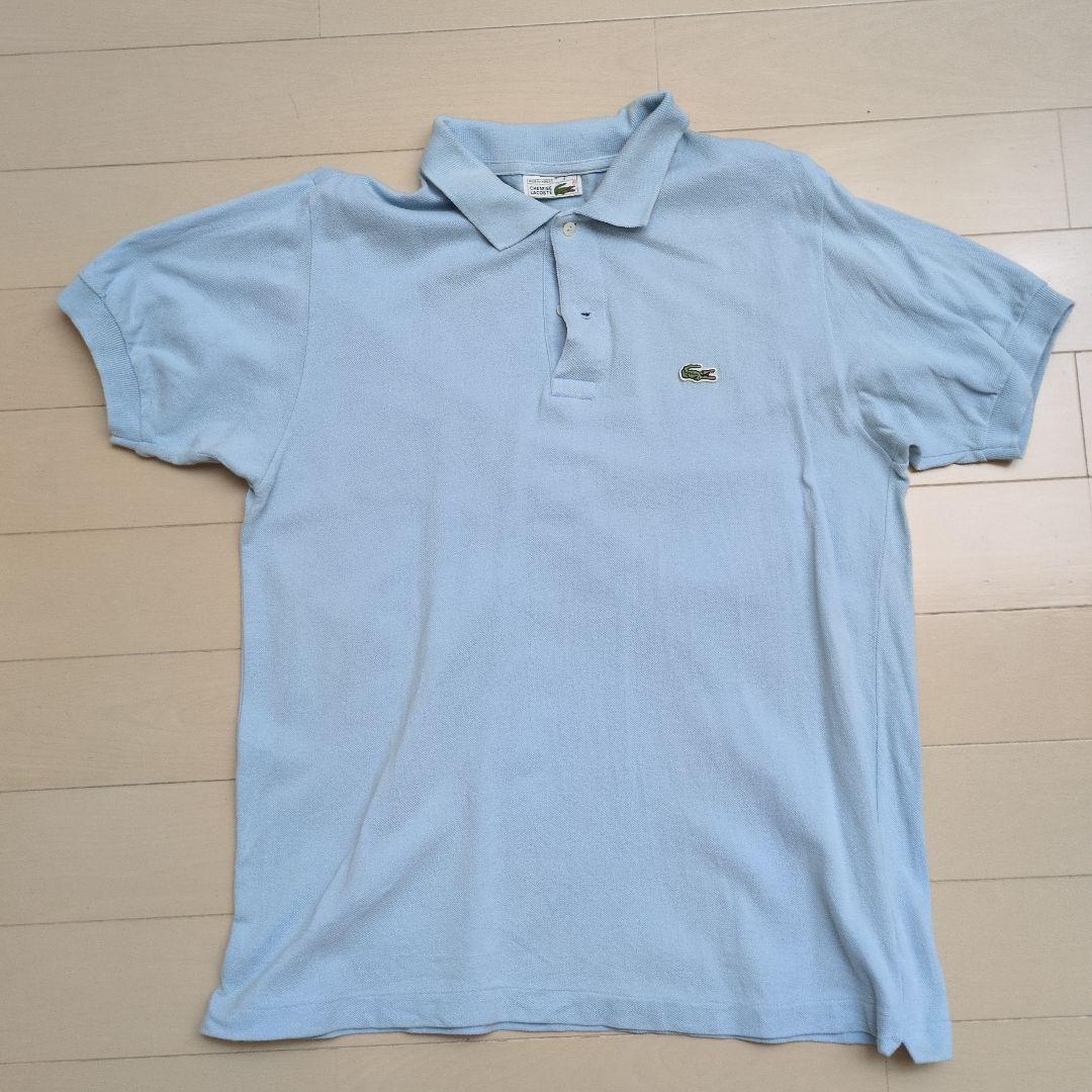 Lacosteポロシャツ サイズ4 ライトブルー　MADEinFrance